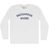 Backgammon Whore Adult Cotton Long Sleeve T-shirt by Tribe Lacrosse