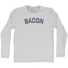 Bacon Adult Cotton Long Sleeve T-shirt by Tribe Lacrosse