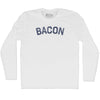 Bacon Adult Cotton Long Sleeve T-shirt by Tribe Lacrosse