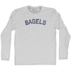 Bagels Adult Cotton Long Sleeve T-shirt by Tribe Lacrosse