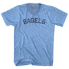 Bagels Adult Tri-Blend V-neck T-shirt by Tribe Lacrosse