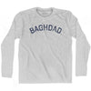 Baghdad Vintage City Adult Cotton Long Sleeve T-shirt by Ultras