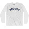 Baghdad Vintage City Adult Cotton Long Sleeve T-shirt by Ultras
