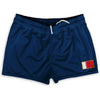 Bahrain Country Heritage Flag Shorty Short Gym Shorts 2.5" Inseam Made In USA by Shorty Shorts