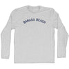 Banana Beach Adult Cotton Long Sleeve T-shirt by Tribe Lacrosse
