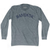 Bangkok Vintage City Adult Tri-Blend Long Sleeve T-shirt by Ultras