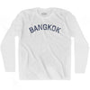 Bangkok Vintage City Adult Cotton Long Sleeve T-shirt by Ultras