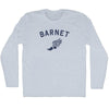 Barnet Running Track Winged Foot Adult Tri-Blend Long Sleeve T-shirt by Tribe Lacrosse