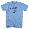 Barnet Running Track Winged Foot Adult Tri-Blend T-shirt by Tribe Lacrosse