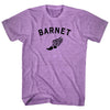 Barnet Running Track Winged Foot Adult Tri-Blend T-shirt by Tribe Lacrosse
