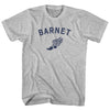 Barnet Running Track Winged Foot Adult Cotton T-shirt by Tribe Lacrosse