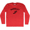 Barnsley Running Track Winged Foot-Adult Tri-Blend Long Sleeve T-shirt by Tribe Lacrosse