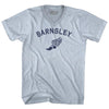 Barnsley Running Track Winged Foot-Adult Tri-Blend V-neck T-shirt by Tribe Lacrosse