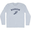 Barrow Running Track Winged Foot Adult Tri-Blend Long Sleeve T-shirt by Tribe Lacrosse