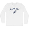 Barrow Running Track Winged Foot Adult Cotton Long Sleeve T-shirt by Tribe Lacrosse