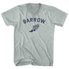 Barrow Running Track Winged Foot Adult Tri-Blend V-neck T-shirt by Tribe Lacrosse
