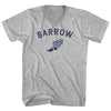 Barrow Running Track Winged Foot Adult Cotton V-neck T-shirt by Tribe Lacrosse