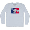 Beer League Hops Playing Basketball Logo Adult Tri-Blend Long Sleeve T-shirt by Tribe Lacrosse