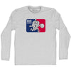 Beer League Hops Playing Basketball Logo Adult Cotton Long Sleeve T-shirt by Tribe Lacrosse