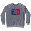 Beer League Hops Playing Basketball Logo Adult Tri-Blend Sweatshirt by Tribe Lacrosse