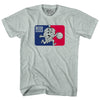 Beer League Hops Playing Basketball Logo Adult Tri-Blend T-shirt by Tribe Lacrosse