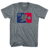 Beer League Hops Playing Basketball Logo Adult Tri-Blend V-neck T-shirt by Tribe Lacrosse