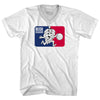 Beer League Hops Playing Basketball Logo Adult Tri-Blend V-neck T-shirt by Tribe Lacrosse