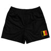 Belgium Country Heritage Flag Rugby Shorts Made In USA by Rugby Shorts