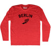 Berlin Running Track Winged Foot Adult Tri-Blend Long Sleeve T-shirt by Tribe Lacrosse
