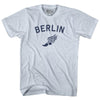 Berlin Running Track Winged Foot Adult Tri-Blend T-shirt by Tribe Lacrosse