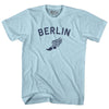 Berlin Running Track Winged Foot Adult Cotton T-shirt by Tribe Lacrosse