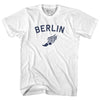 Berlin Running Track Winged Foot Adult Cotton T-shirt by Tribe Lacrosse