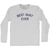 Best Aunt Ever Adult Cotton Long Sleeve T-shirt by Tribe Lacrosse