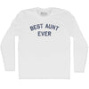 Best Aunt Ever Adult Cotton Long Sleeve T-shirt by Tribe Lacrosse
