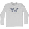 Best In Show Adult Cotton Long Sleeve T-shirt by Tribe Lacrosse