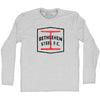 Bethlehem Steel Fc Crest Soccer Adult Cotton Long Sleeve T-shirt by Tribe Lacrosse