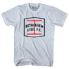 Bethlehem Steel Fc Crest Soccer Adult Tri-Blend T-shirt by Tribe Lacrosse
