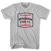 Bethlehem Steel Fc Crest Soccer Adult Cotton T-shirt by Tribe Lacrosse