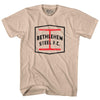 Bethlehem Steel Fc Crest Soccer Adult Cotton T-shirt by Tribe Lacrosse