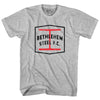 Bethlehem Steel Fc Crest Soccer Womens Cotton Junior Cut T-Shirt by Tribe Lacrosse