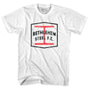 Bethlehem Steel Fc Crest Soccer Womens Cotton Junior Cut T-Shirt by Tribe Lacrosse