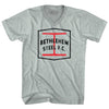 Bethlehem Steel Fc Crest Soccer Adult Tri-Blend V-neck T-shirt by Tribe Lacrosse