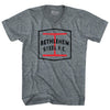 Bethlehem Steel Fc Crest Soccer Tri-Blend V-neck Womens Junior Cut T-shirt by Tribe Lacrosse