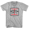 Bethlehem Steel Fc Crest Soccer Adult Cotton V-neck T-shirt by Tribe Lacrosse