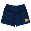 Bhutan Country Heritage Flag Rugby Shorts Made In USA by Rugby Shorts