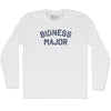 Bidness Major Adult Cotton Long Sleeve T-shirt by Tribe Lacrosse