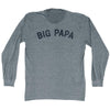 Big Papa Adult Tri-Blend Long Sleeve T-shirt by Tribe Lacrosse