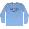 Big Pines Lake Adult Tri-Blend Long Sleeve T-shirt by Tribe Lacrosse