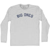 Big ones Adult Cotton Long Sleeve T-shirt by Tribe Lacrosse