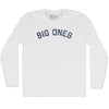 Big ones Adult Cotton Long Sleeve T-shirt by Tribe Lacrosse